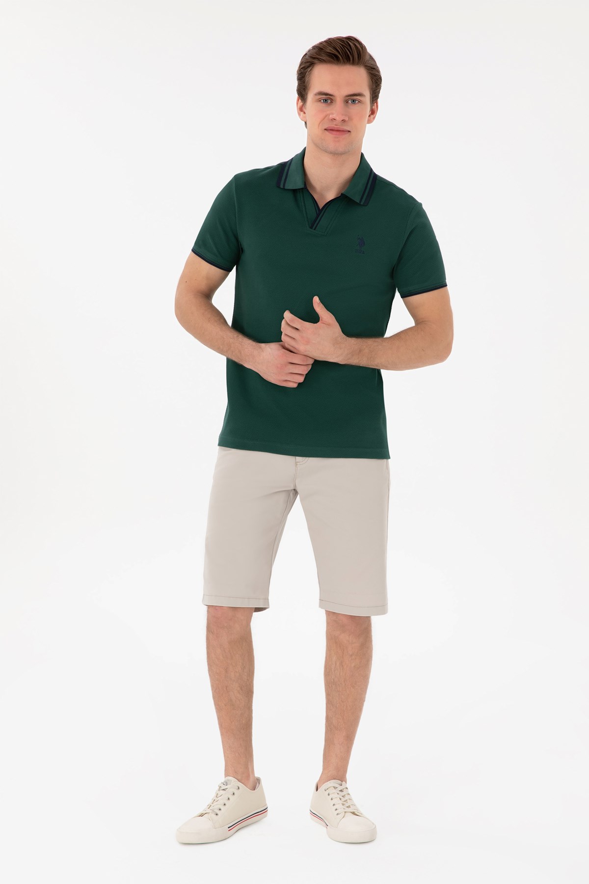 Us. Polo Assn. Erkek Tişört 50298081-Vr079 Yeşil