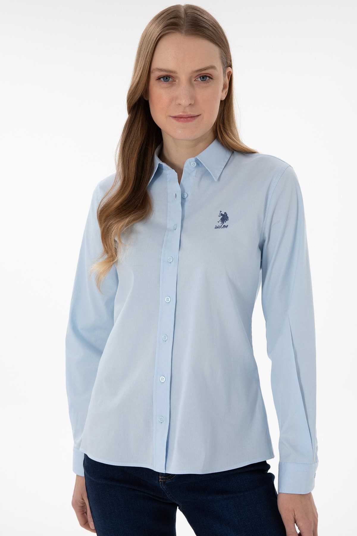 Us. Polo Assn. Kadın Gömlek 50298091-Vr003 Mavi