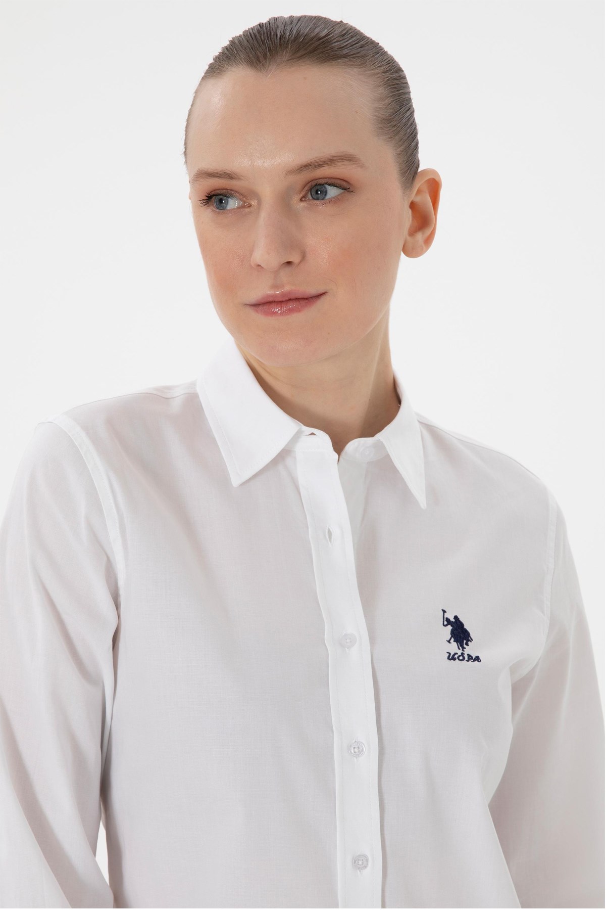 Us. Polo Assn. Kadın Gömlek 50298091-Vr013 Beyaz