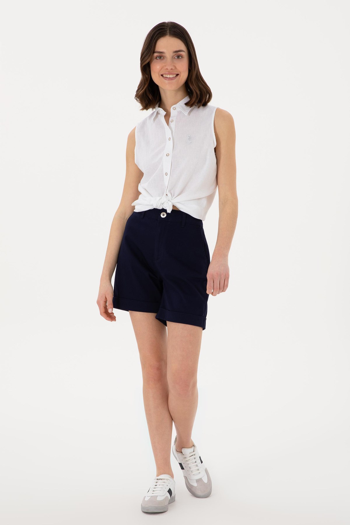 Us. Polo Assn. Kadın Gömlek 50298111-Vr013 Beyaz