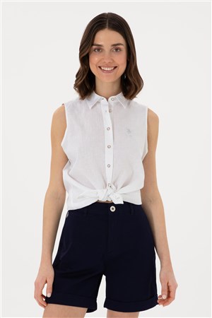 Us. Polo Assn. Kadın Gömlek 50298111-Vr013 Beyaz