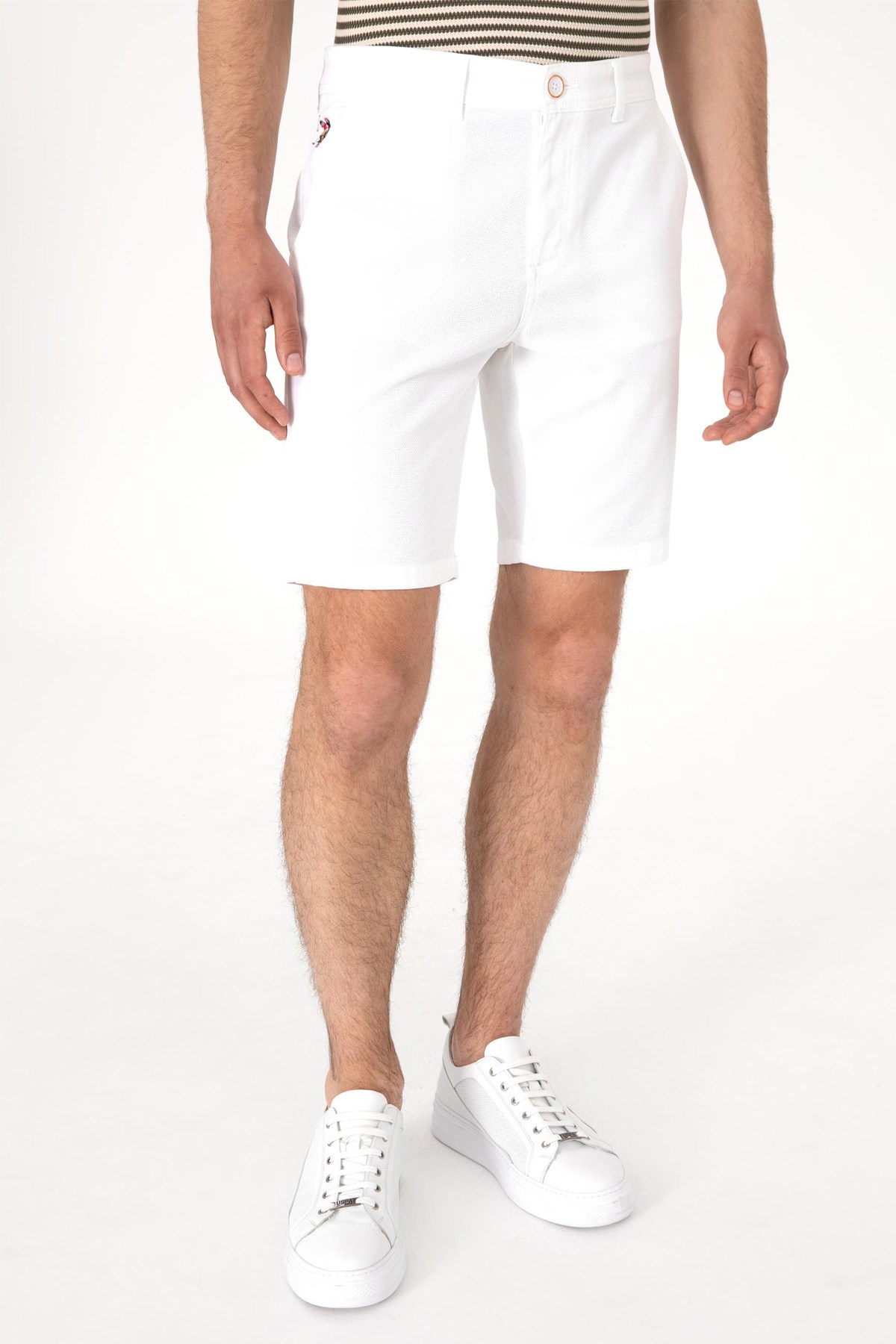 Us. Polo Assn. Erkek Şort 50299172-Vr013 Beyaz