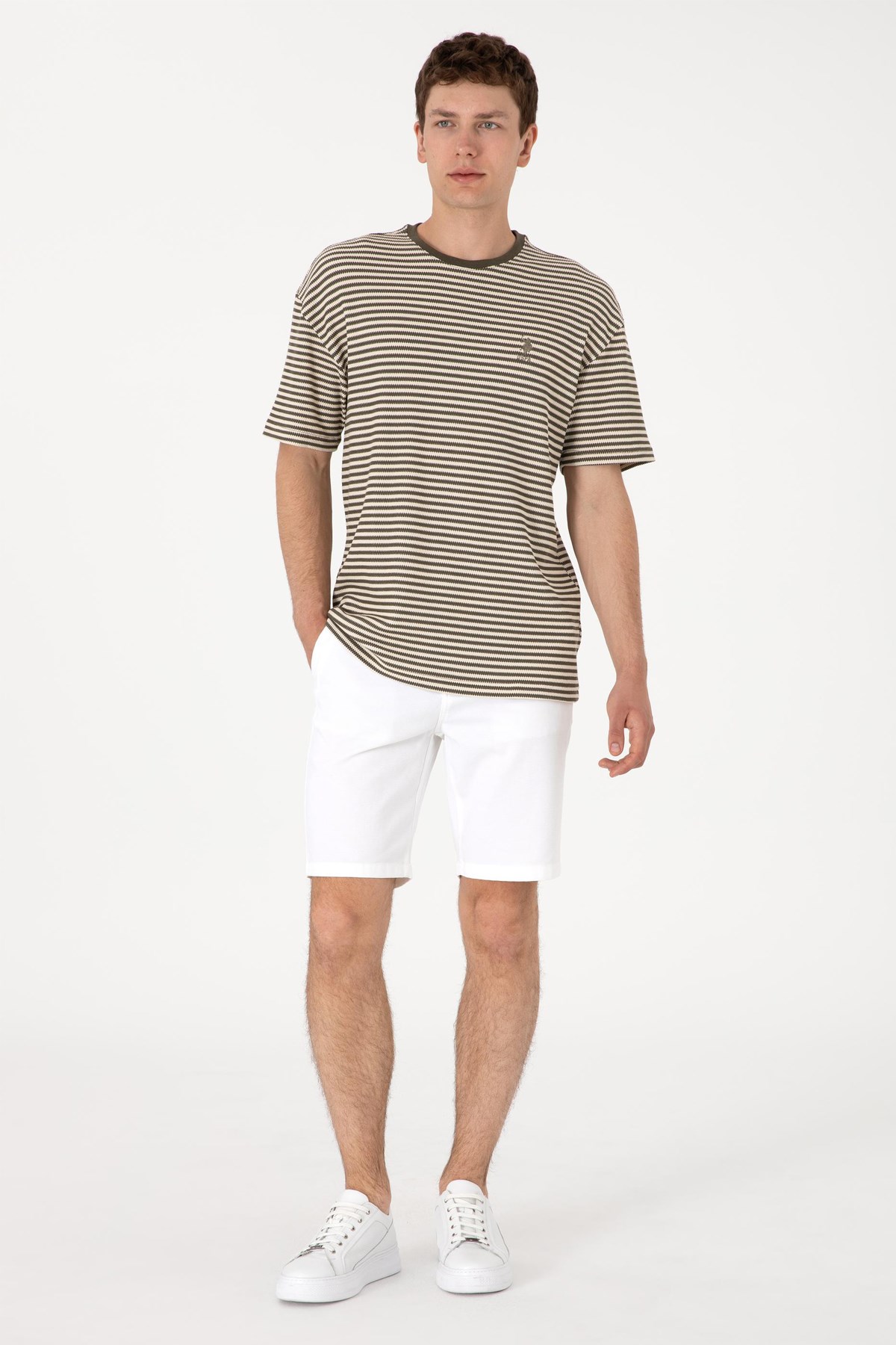 Us. Polo Assn. Erkek Şort 50299172-Vr013 Beyaz