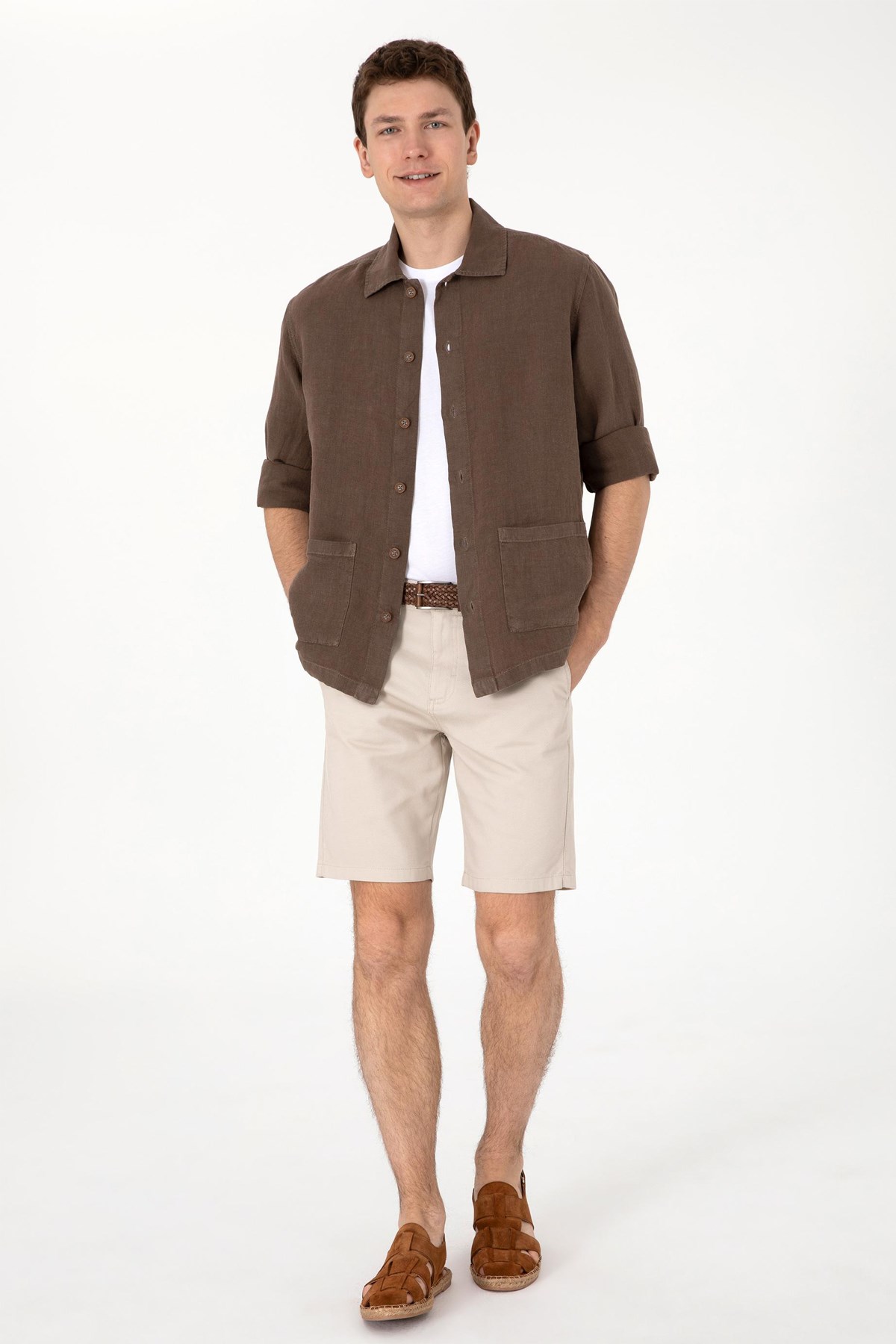 Us. Polo Assn. Erkek Şort 50299172-Vr049 Bej