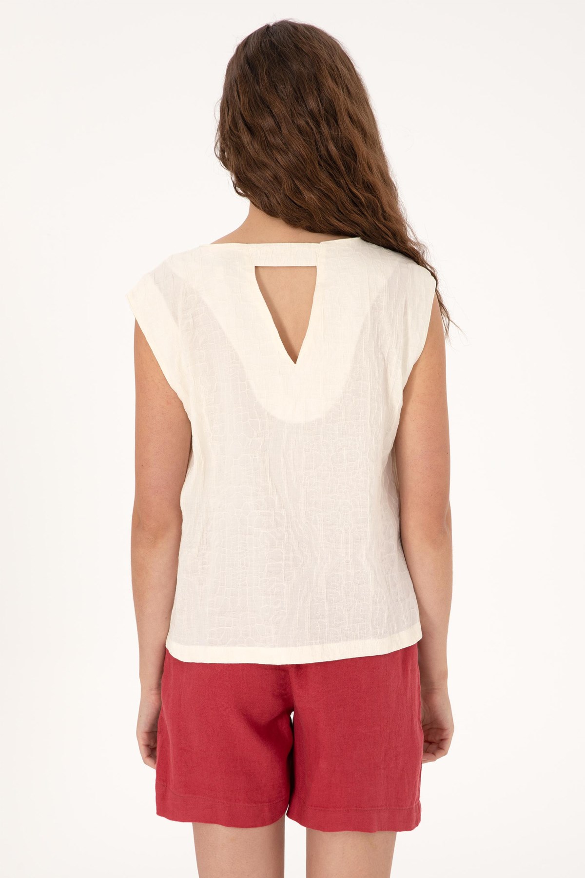 Us. Polo Assn. Kadın Gömlek 50299288-Vr071 Bej