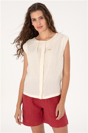 Us. Polo Assn. Kadın Gömlek 50299288-Vr071 Bej