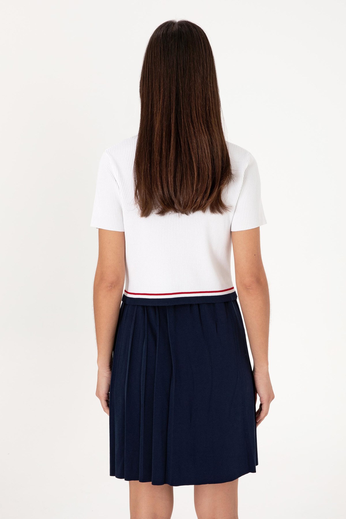 Us. Polo Assn. Kadın Triko Ve Kazak 50299343-Vr013 Beyaz