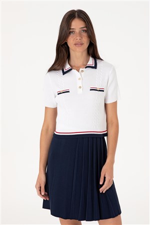 Us. Polo Assn. Kadın Triko Ve Kazak 50299343-Vr013 Beyaz