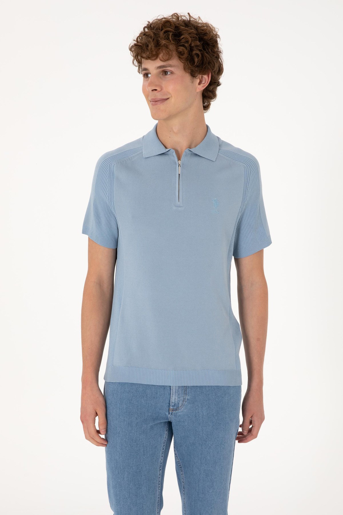 Us. Polo Assn. Erkek Triko Ve Kazak 50299365-Vr036 Mavi