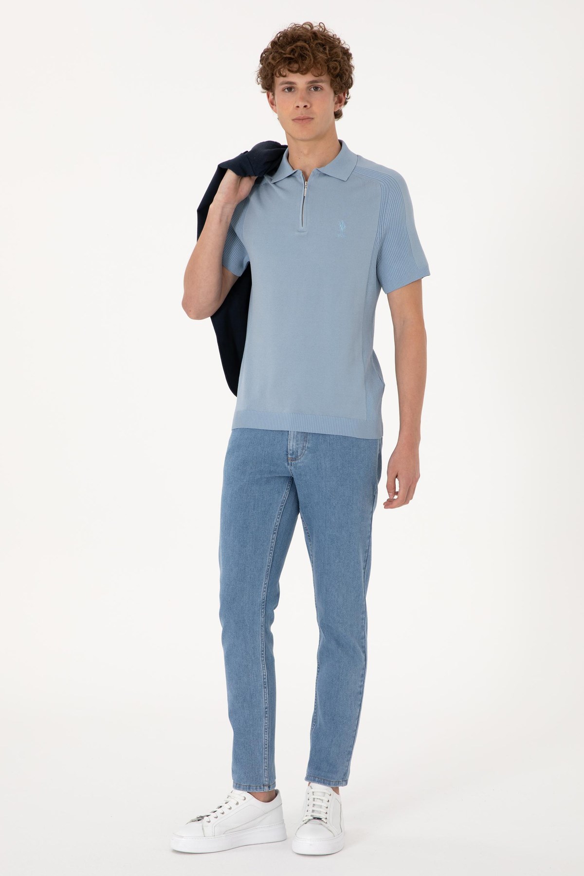 Us. Polo Assn. Erkek Triko Ve Kazak 50299365-Vr036 Mavi
