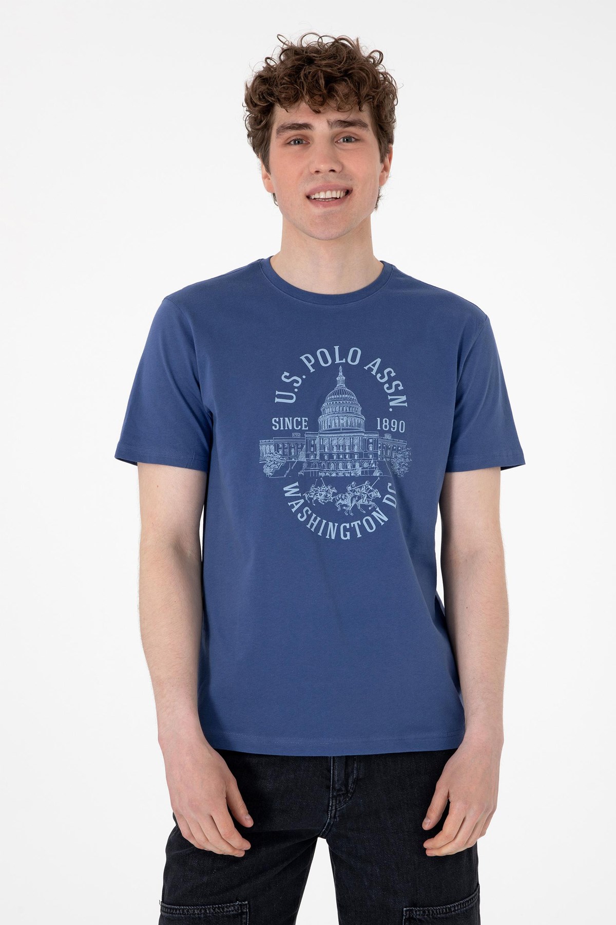 Us. Polo Assn. Erkek Tişört 50299545-Vr059 Lacivert