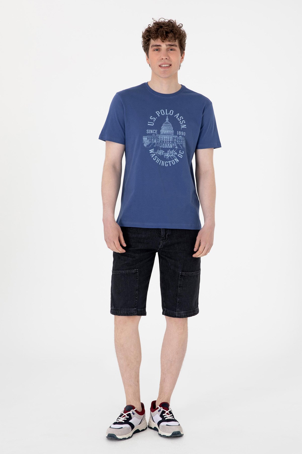 Us. Polo Assn. Erkek Tişört 50299545-Vr059 Lacivert