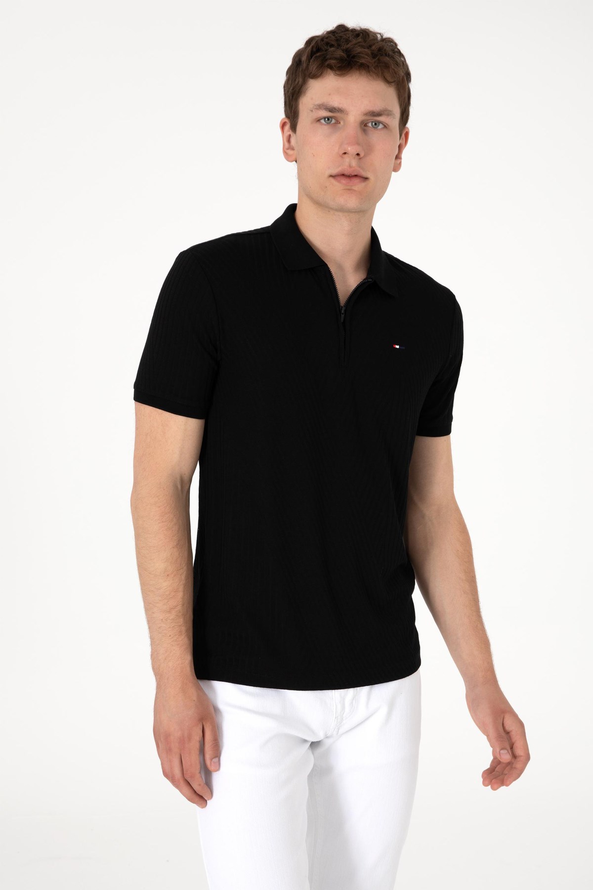Us. Polo Assn. Erkek Tişört 50299583-Vr046 Siyah