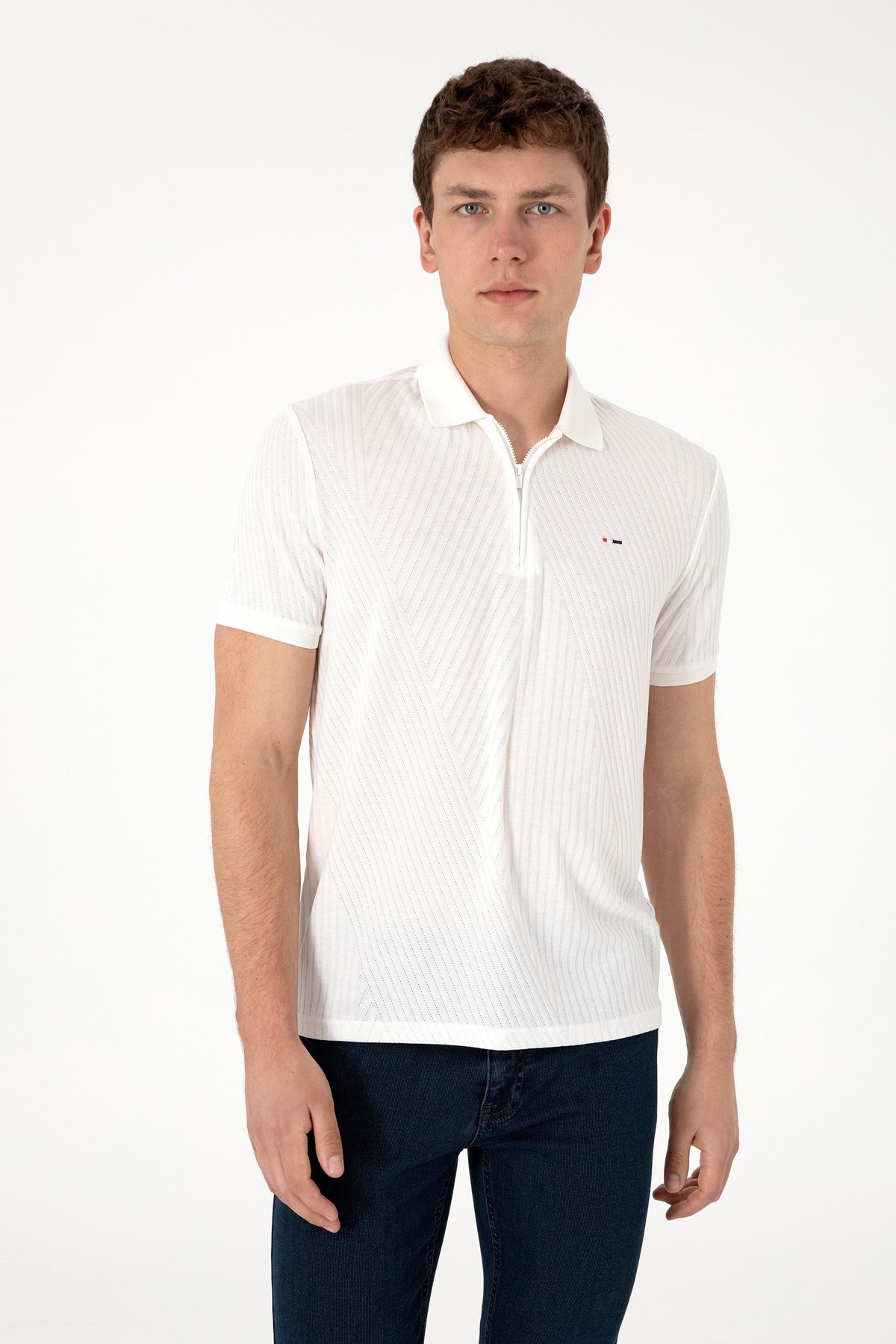 Us. Polo Assn. Erkek Tişört 50299583-Vr071 Bej