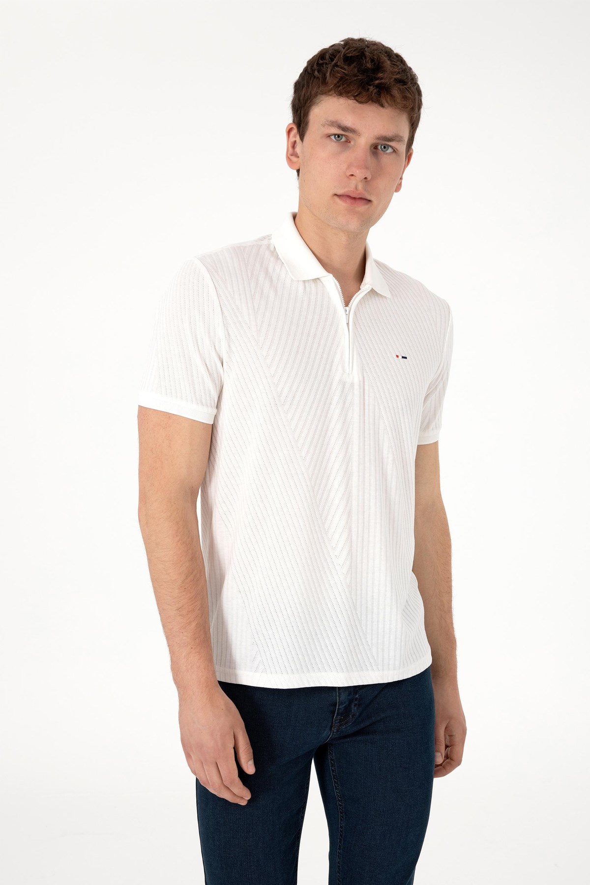 Us. Polo Assn. Erkek Tişört 50299583-Vr071 Bej