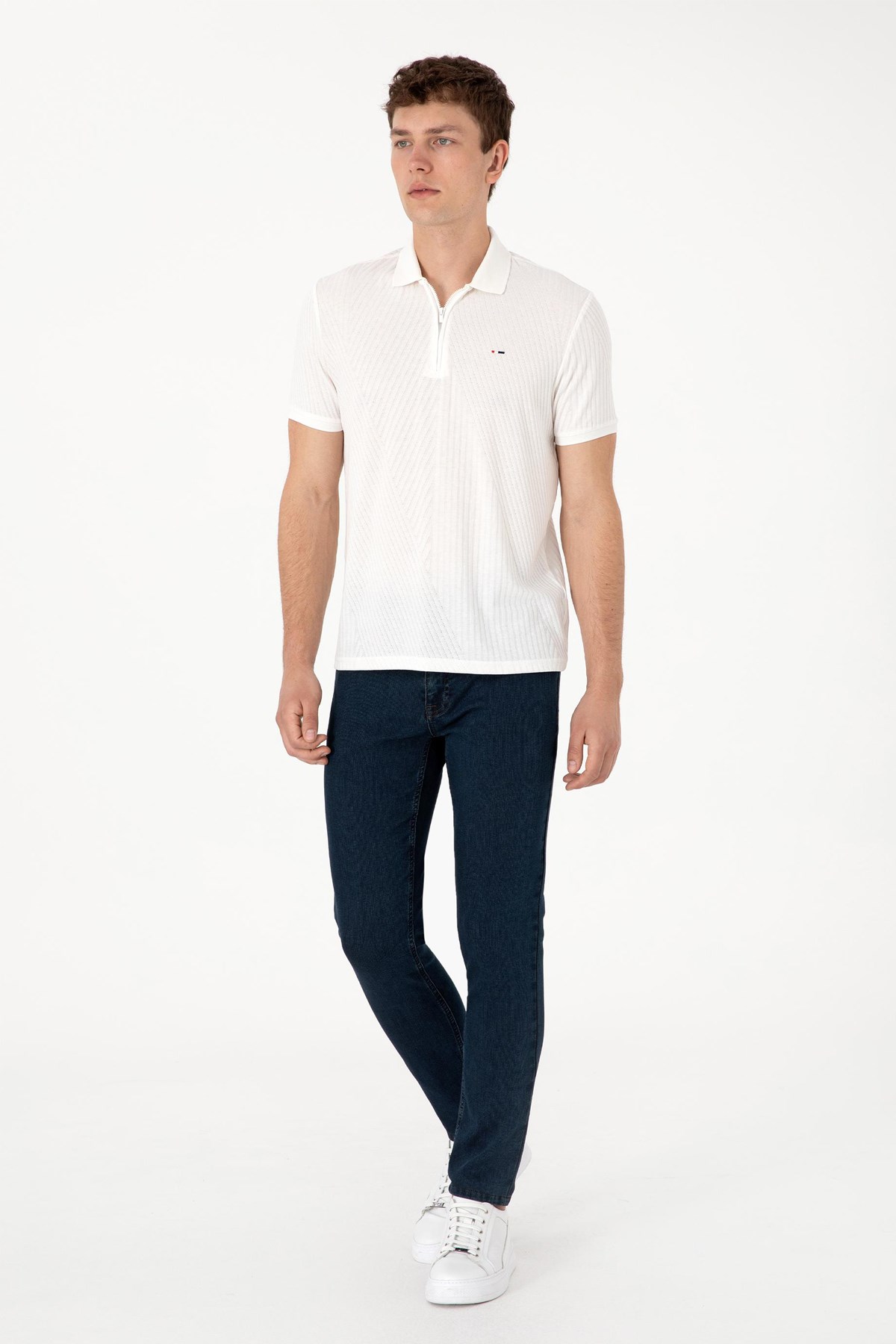Us. Polo Assn. Erkek Tişört 50299583-Vr071 Bej