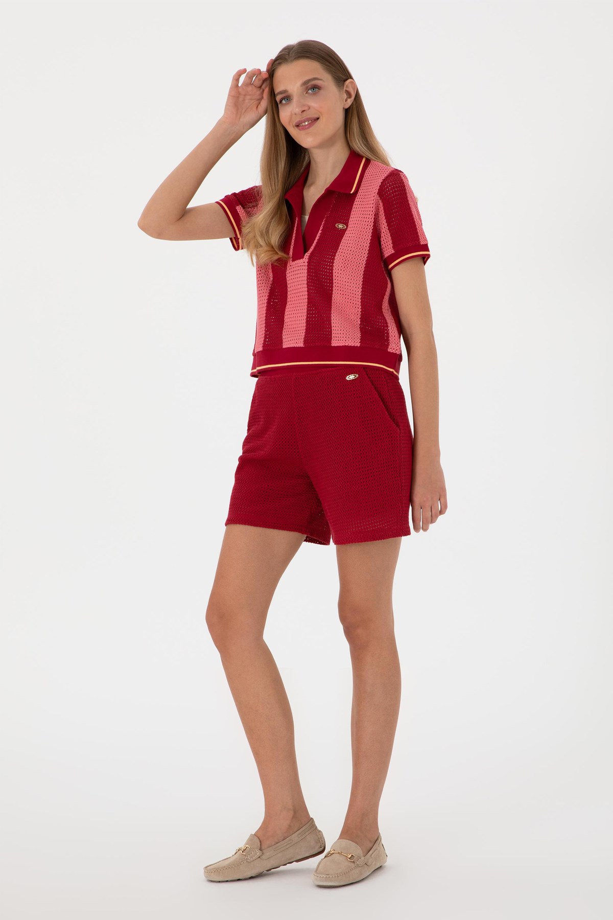 Us. Polo Assn. Kadın Şort 50299894-Vr223 Bordo