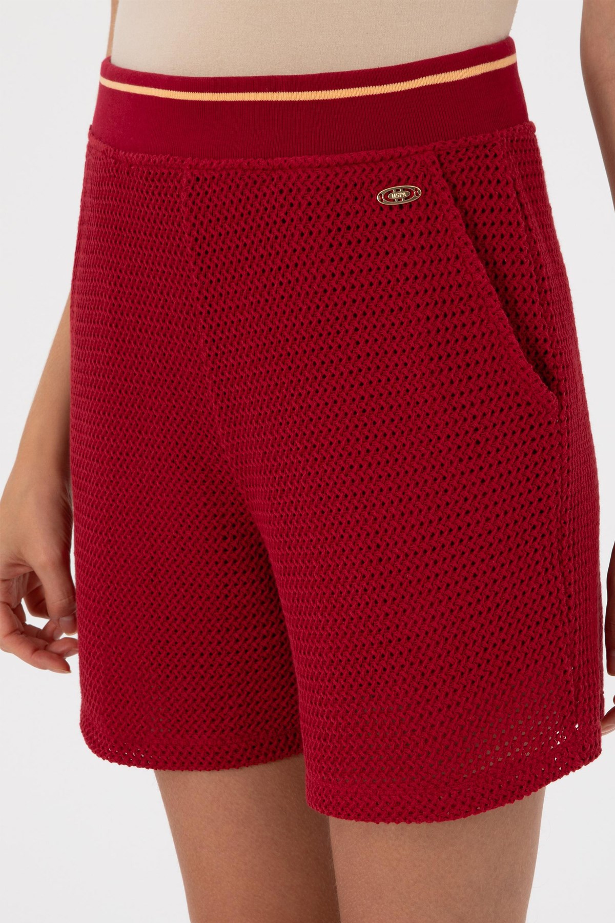 Us. Polo Assn. Kadın Şort 50299894-Vr223 Bordo