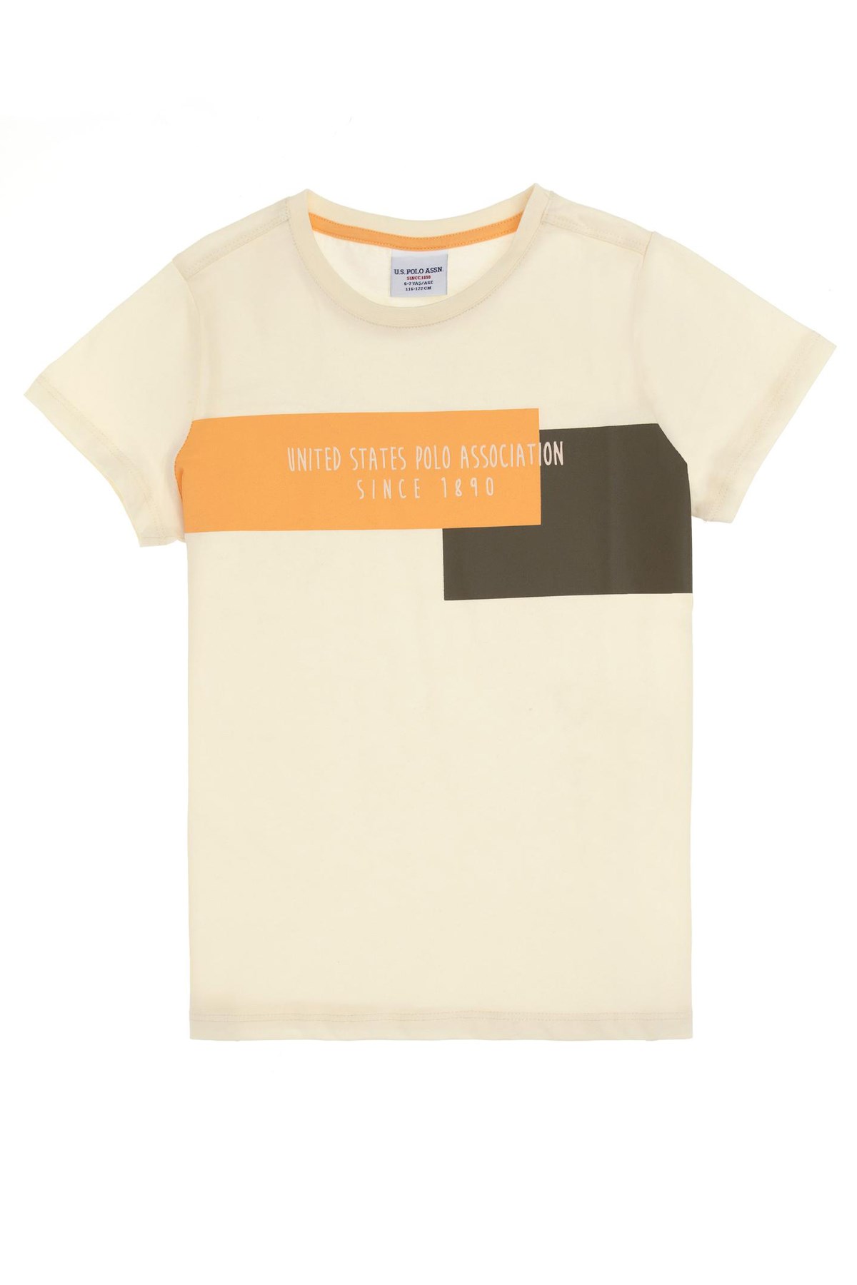 Us. Polo Assn. Çocuk Tişört 50299946-Vr071 Bej