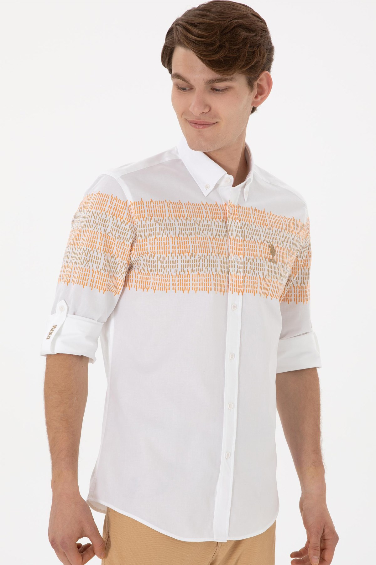 Us. Polo Assn. Erkek Gömlek 50300081-Vr015 Bej