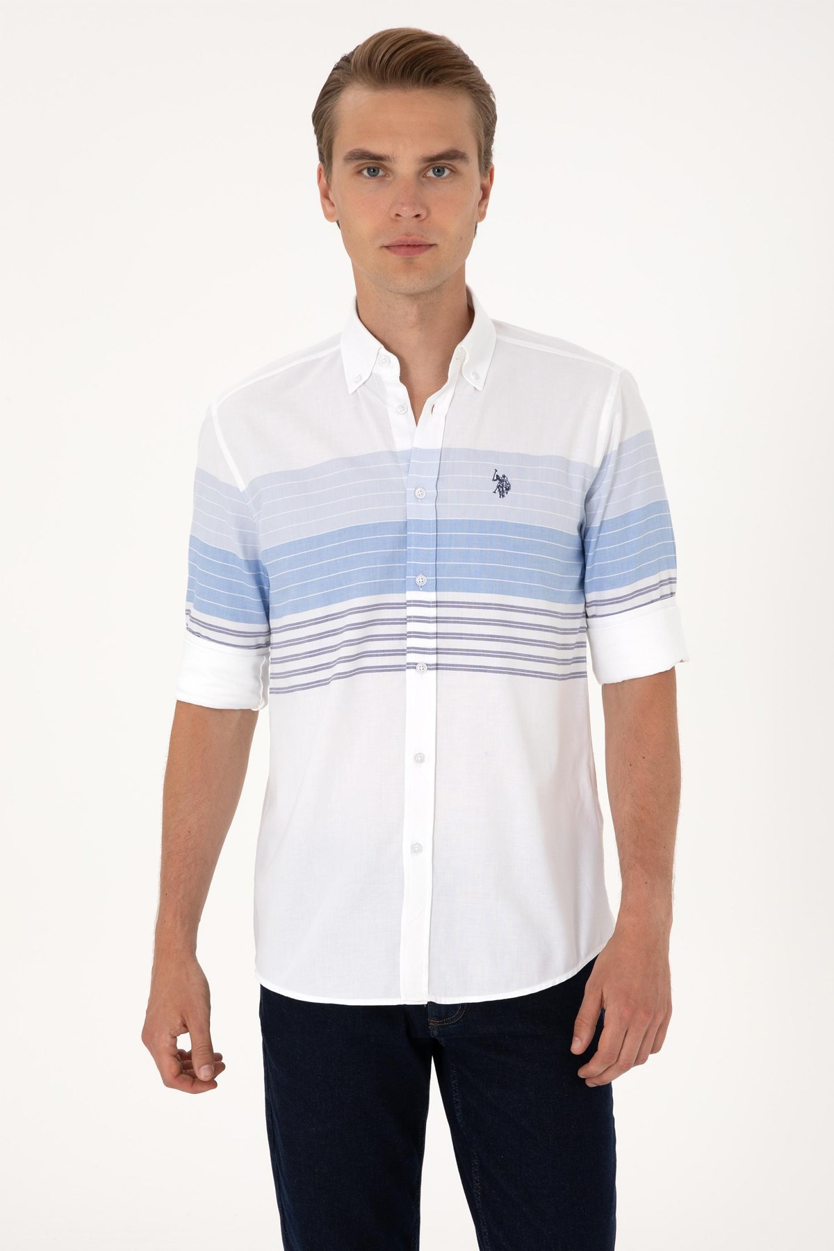 Us. Polo Assn. Erkek Gömlek 50300097-Vr033 Lacivert