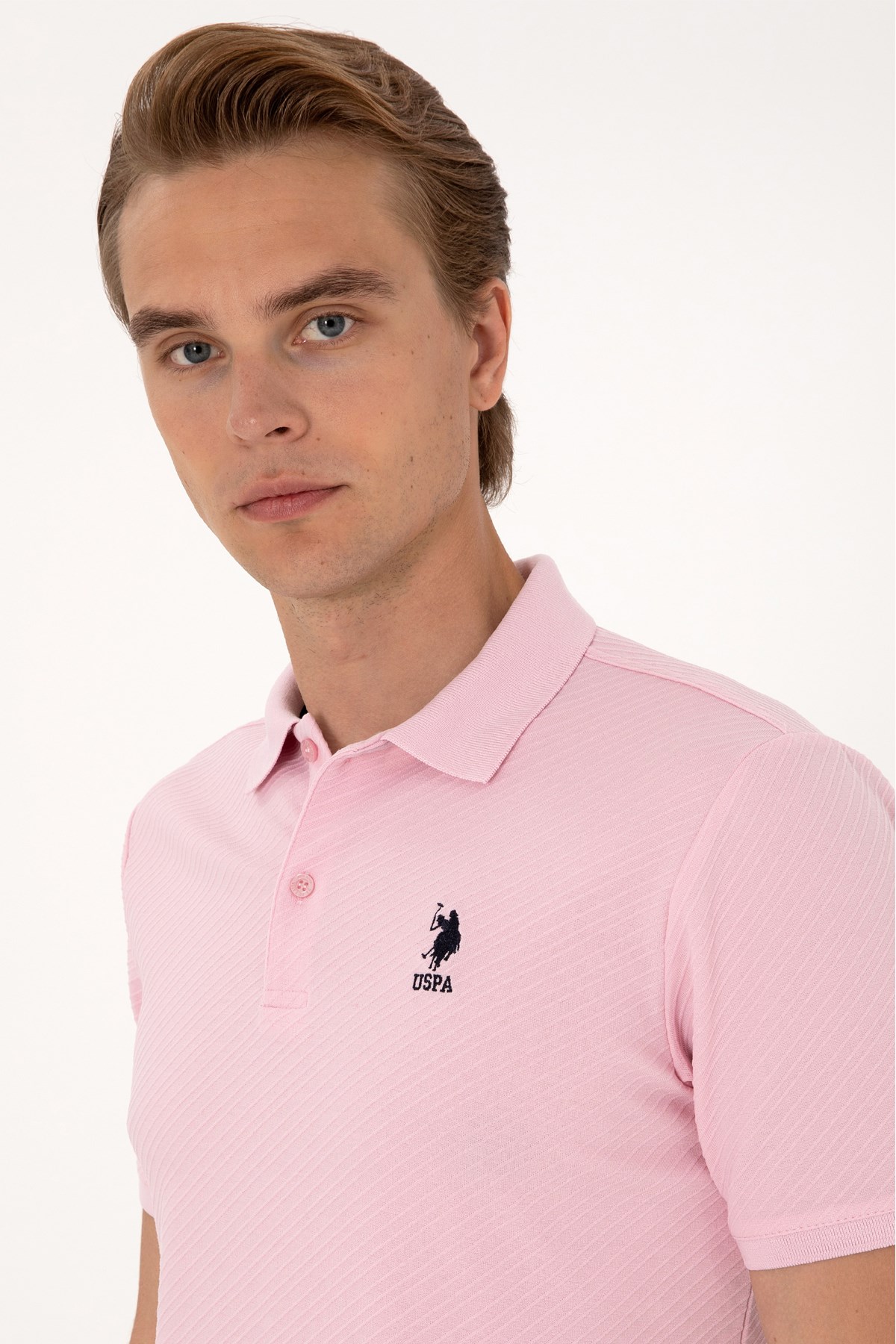 Us. Polo Assn. Erkek Tişört 50300127-Vr078 Pembe