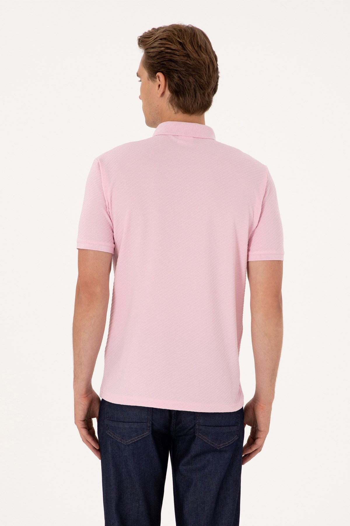 Us. Polo Assn. Erkek Tişört 50300127-Vr078 Pembe