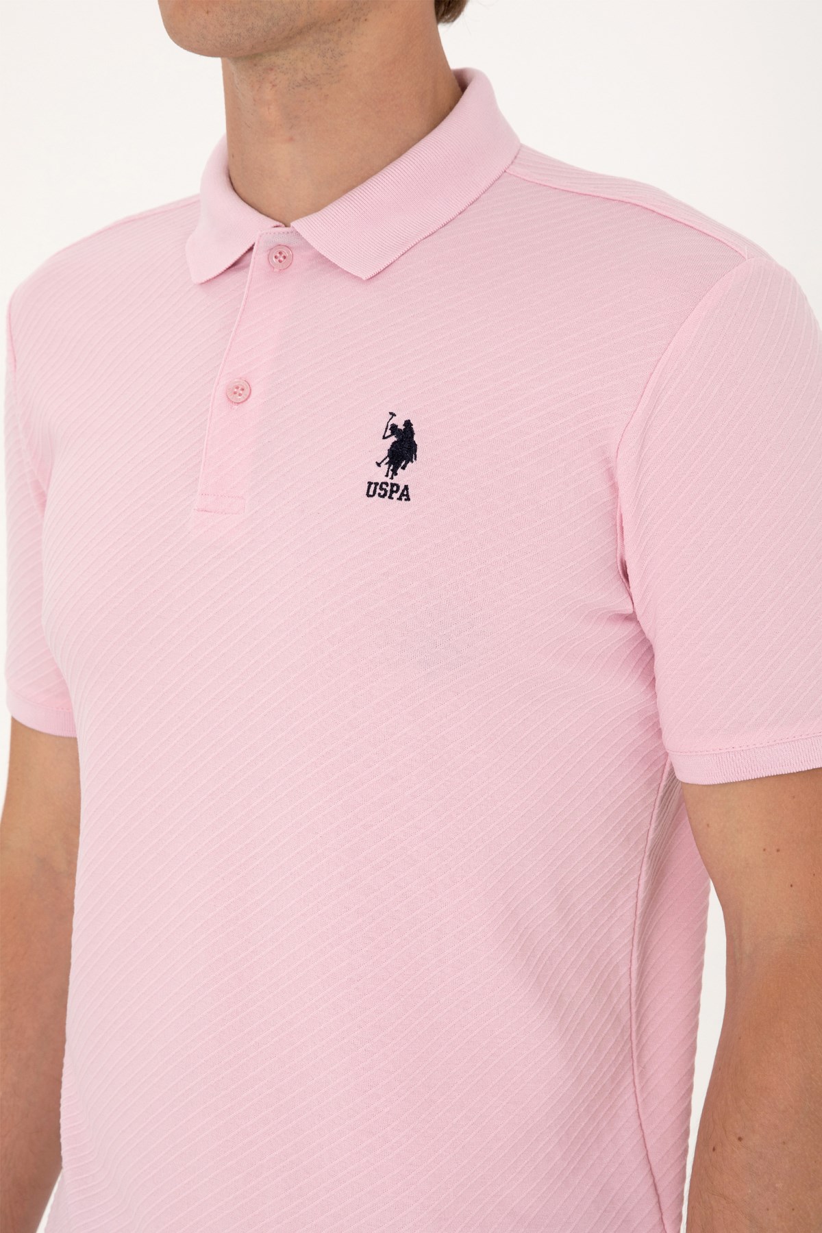 Us. Polo Assn. Erkek Tişört 50300127-Vr078 Pembe