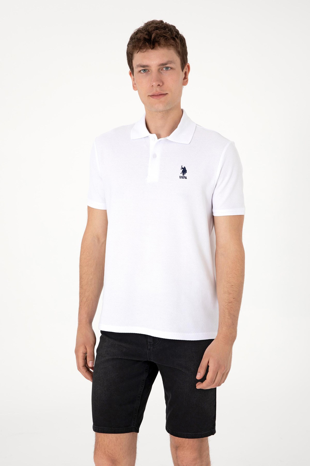Us. Polo Assn. Erkek Tişört 50300165-Vr013 Beyaz