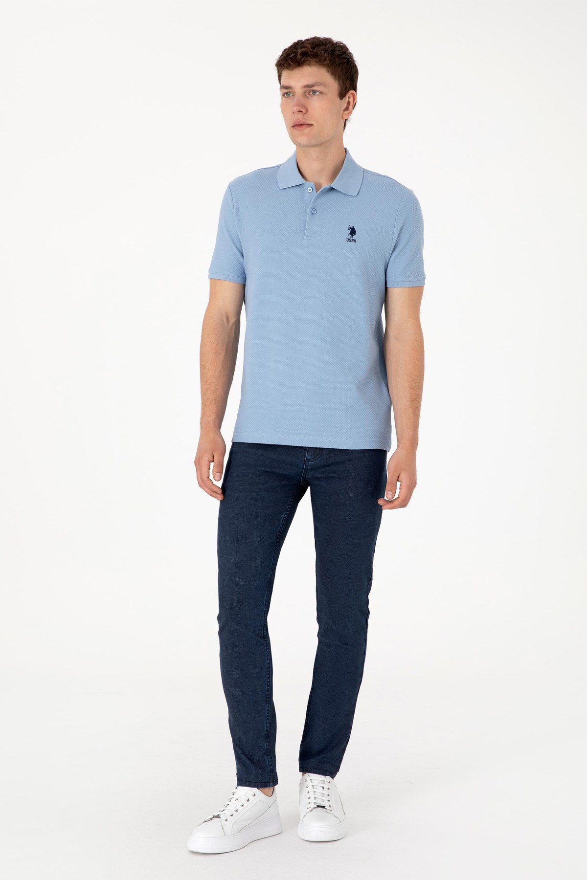 Us. Polo Assn. Erkek Tişört 50300165-Vr036 Mavi