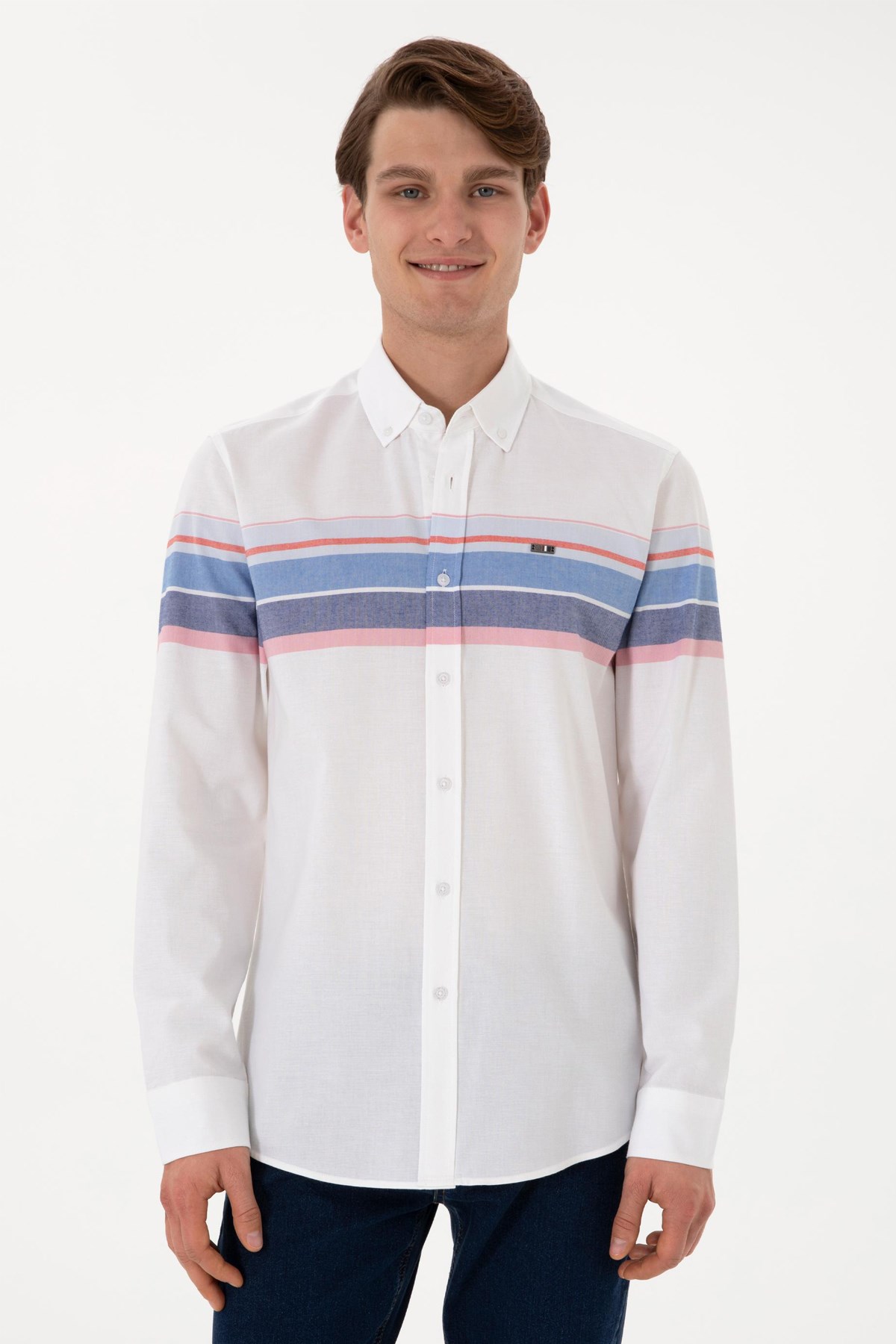 Us. Polo Assn. Erkek Gömlek 50300216-Vr003 Mavi