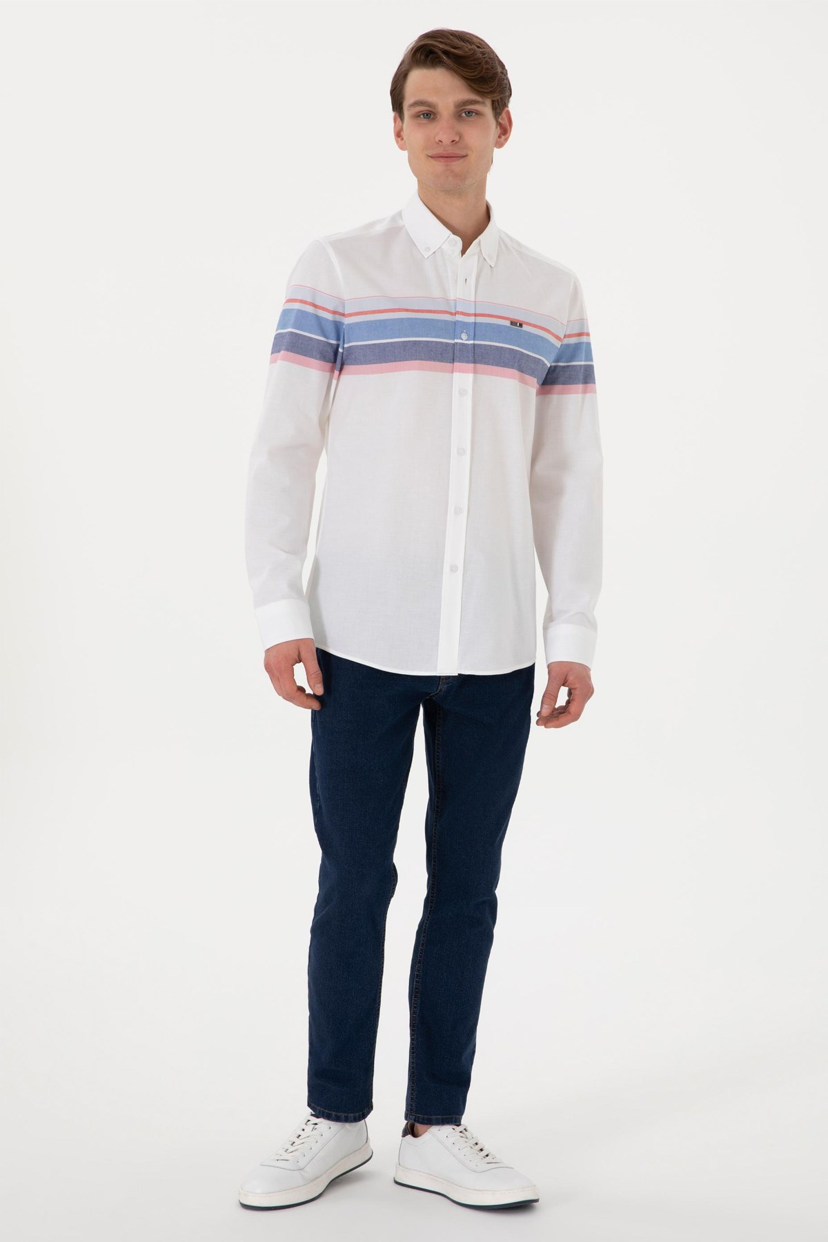 Us. Polo Assn. Erkek Gömlek 50300216-Vr003 Mavi