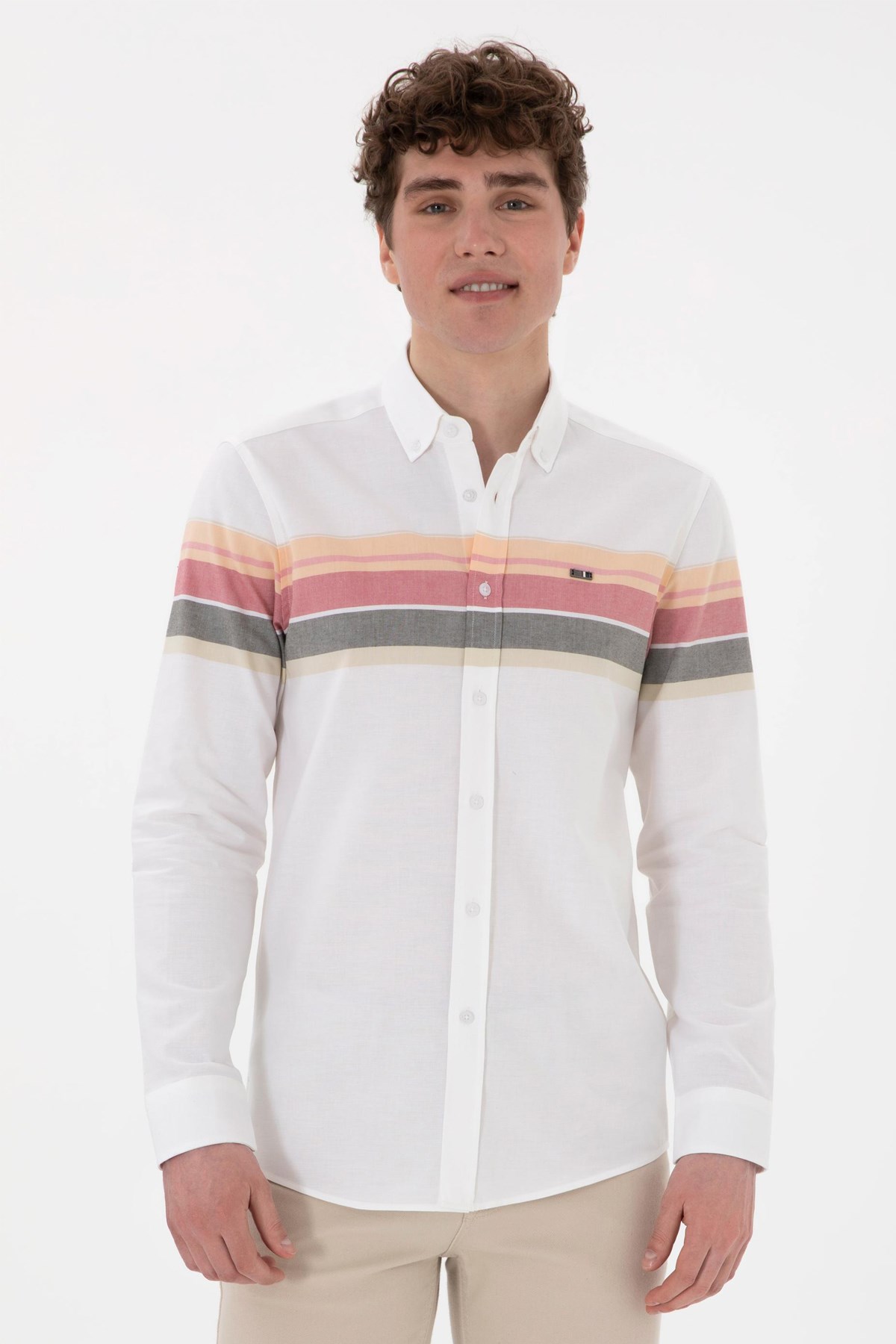 Us. Polo Assn. Erkek Gömlek 50300216-Vr202 Sarı