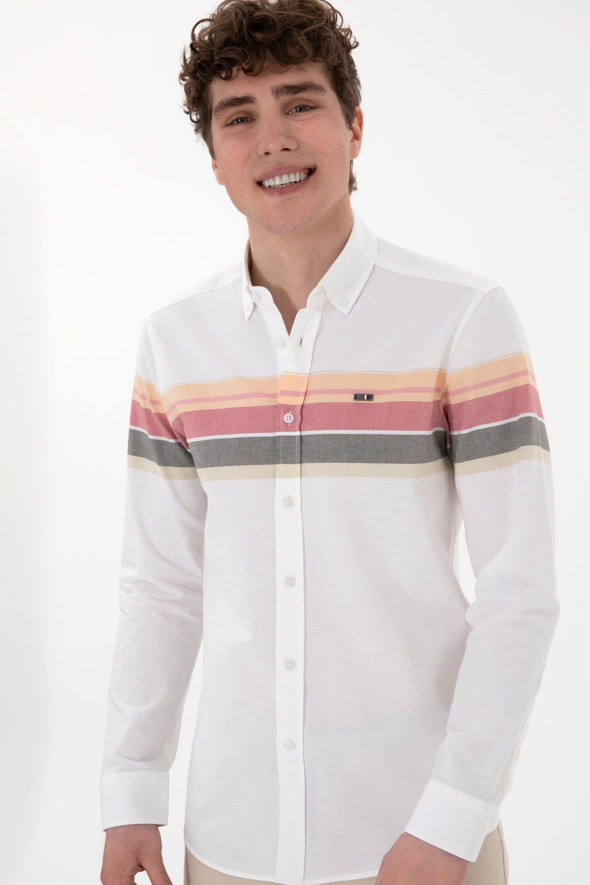 Us. Polo Assn. Erkek Gömlek 50300216-Vr202 Sarı