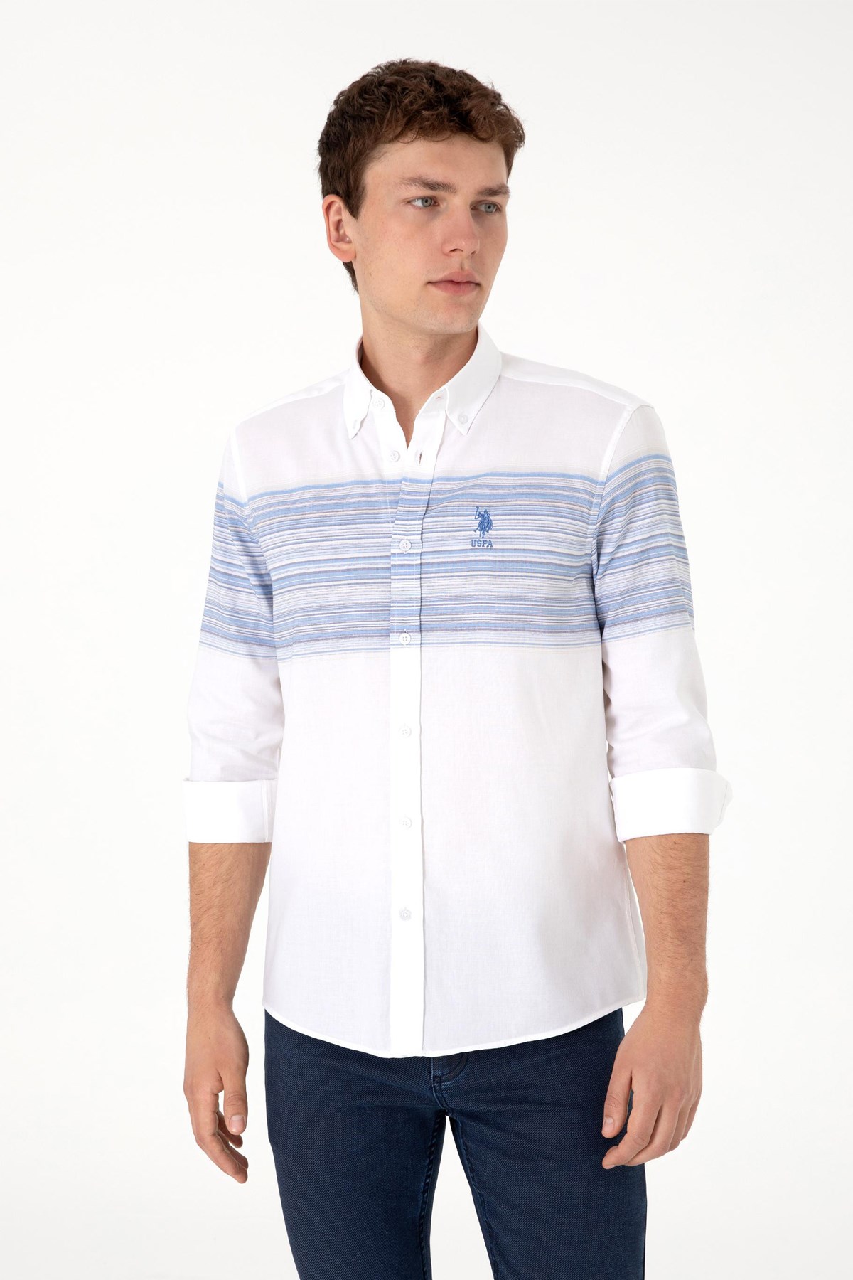 Us. Polo Assn. Erkek Gömlek 50300231-Vr036 Mavi