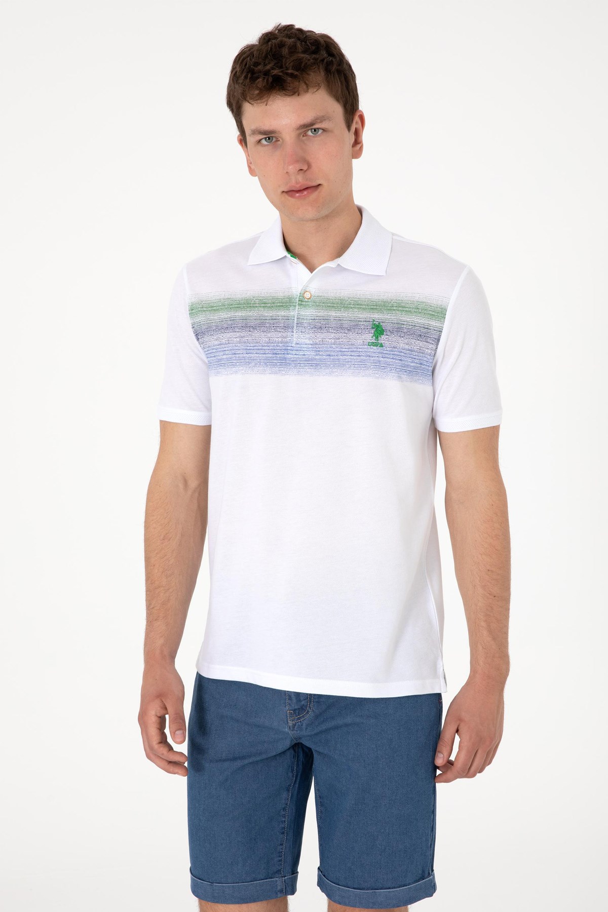 Us. Polo Assn. Erkek Tişört 50300365-Vr036 Mavi