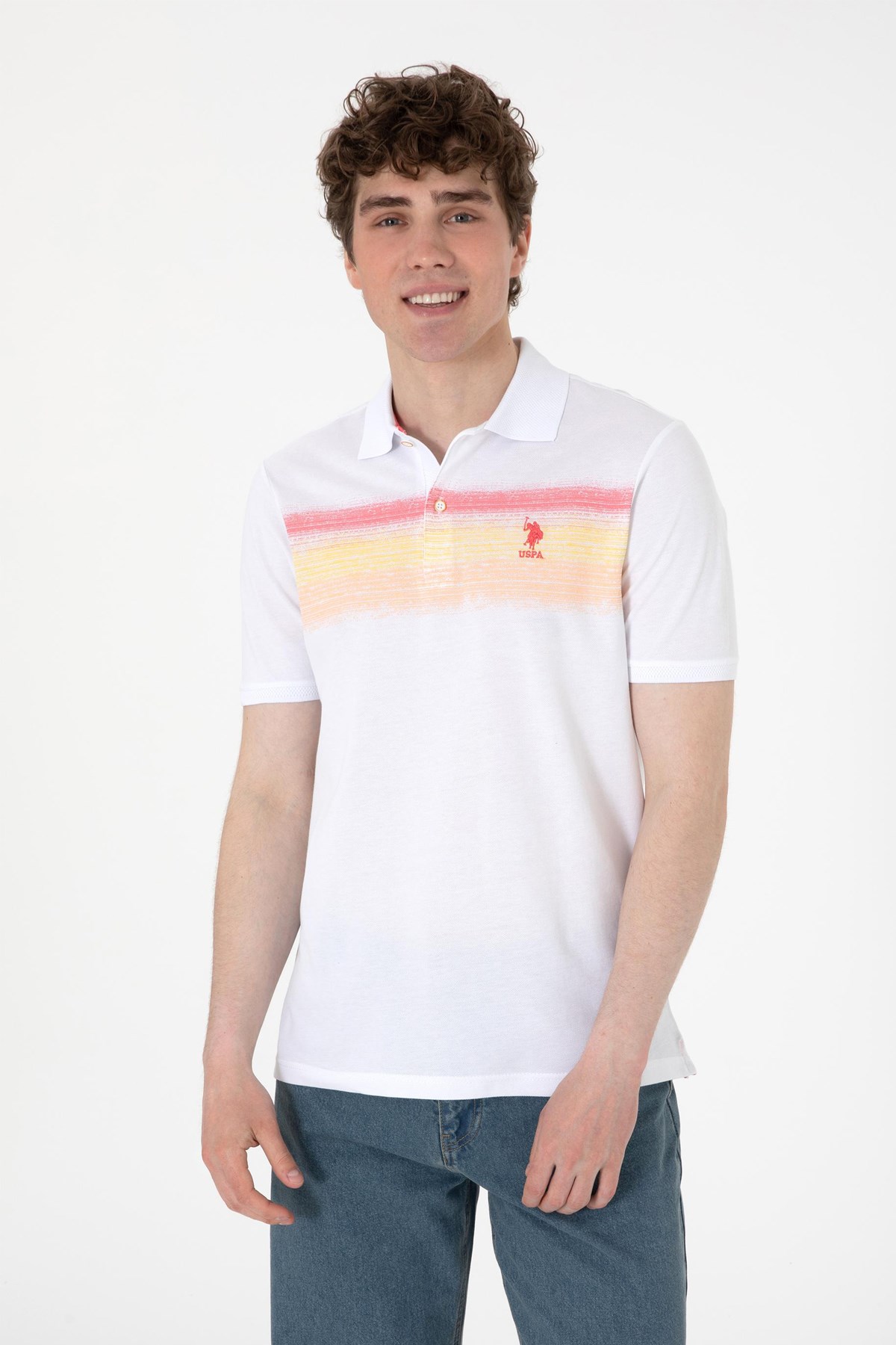 Us. Polo Assn. Erkek Tişört 50300365-Vr202 Sarı