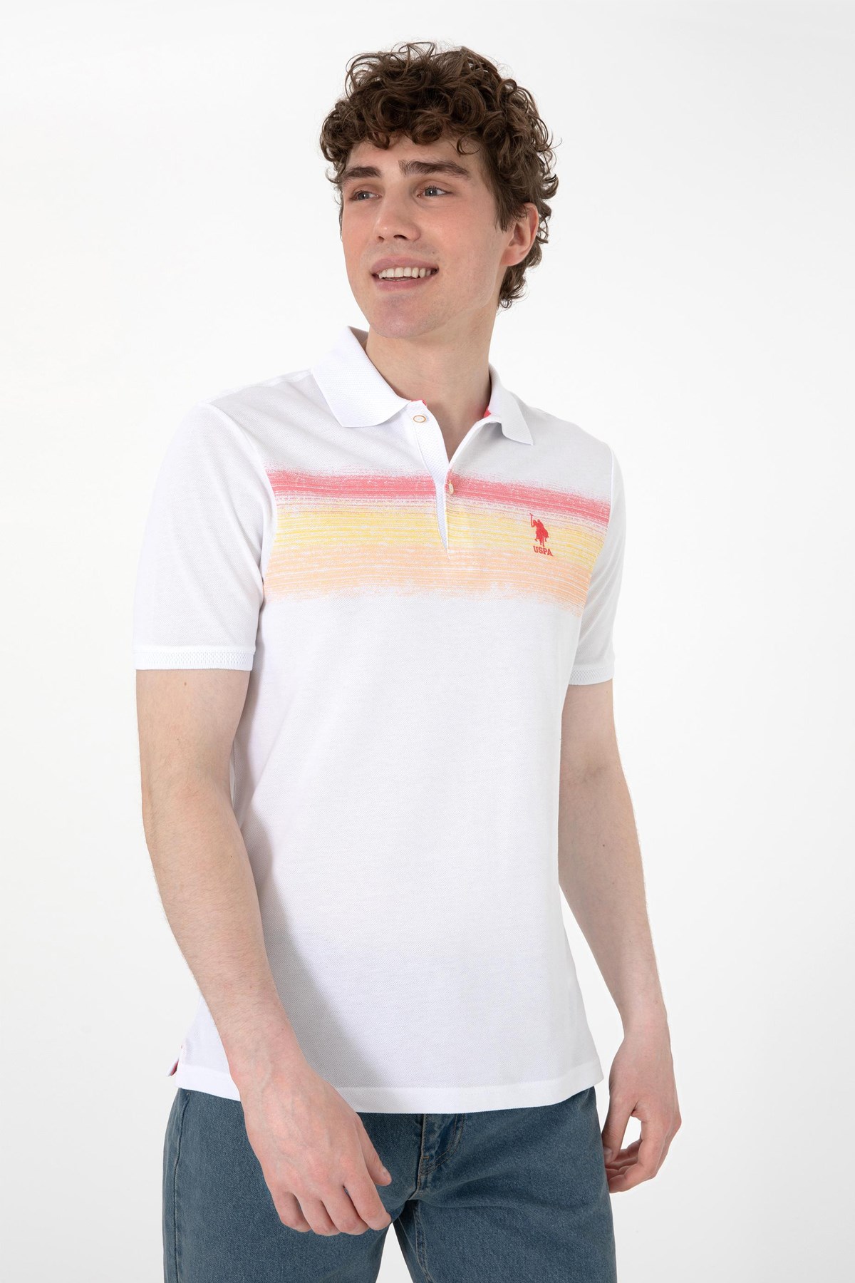 Us. Polo Assn. Erkek Tişört 50300365-Vr202 Sarı