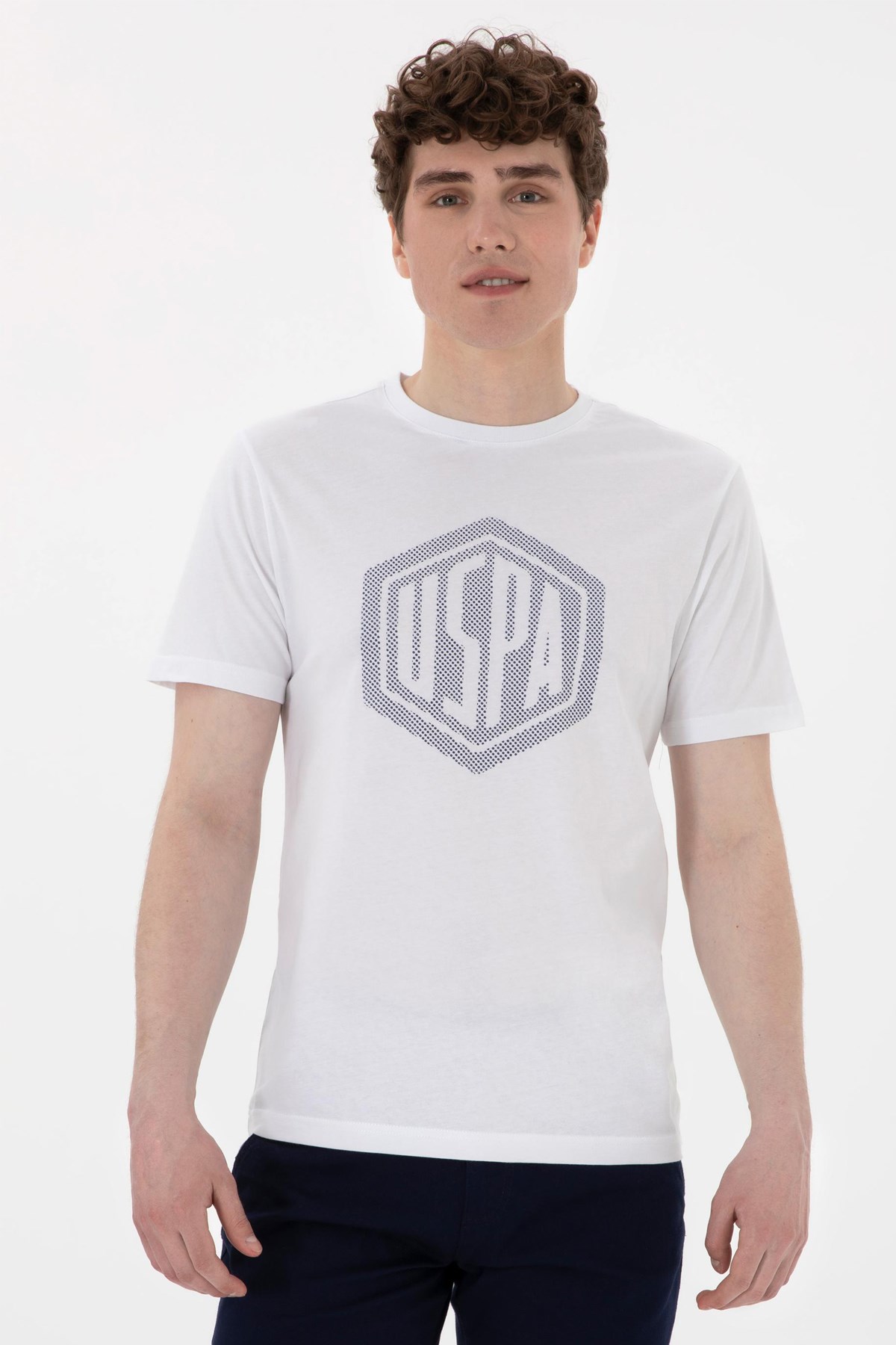 Us. Polo Assn. Erkek Tişört 50300382-Vr013 Beyaz