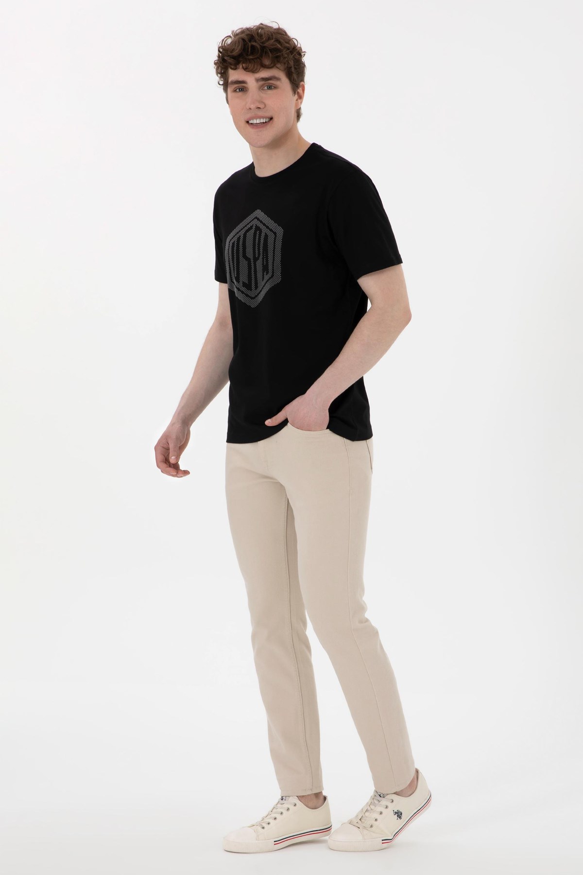 Us. Polo Assn. Erkek Tişört 50300382-Vr046 Siyah