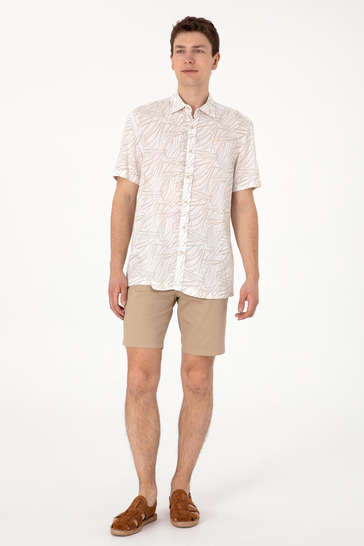 Us. Polo Assn. Erkek Gömlek 50300434-Vr049 Bej