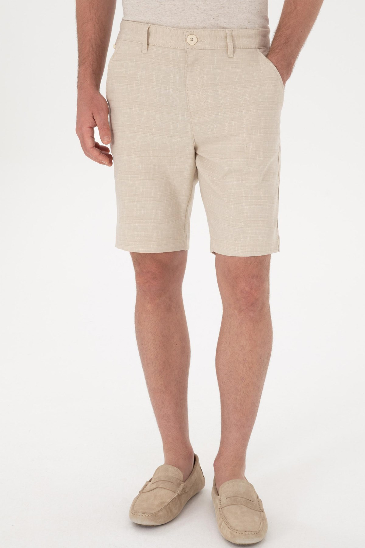 Us. Polo Assn. Erkek Şort 50300443-Vr015 Bej