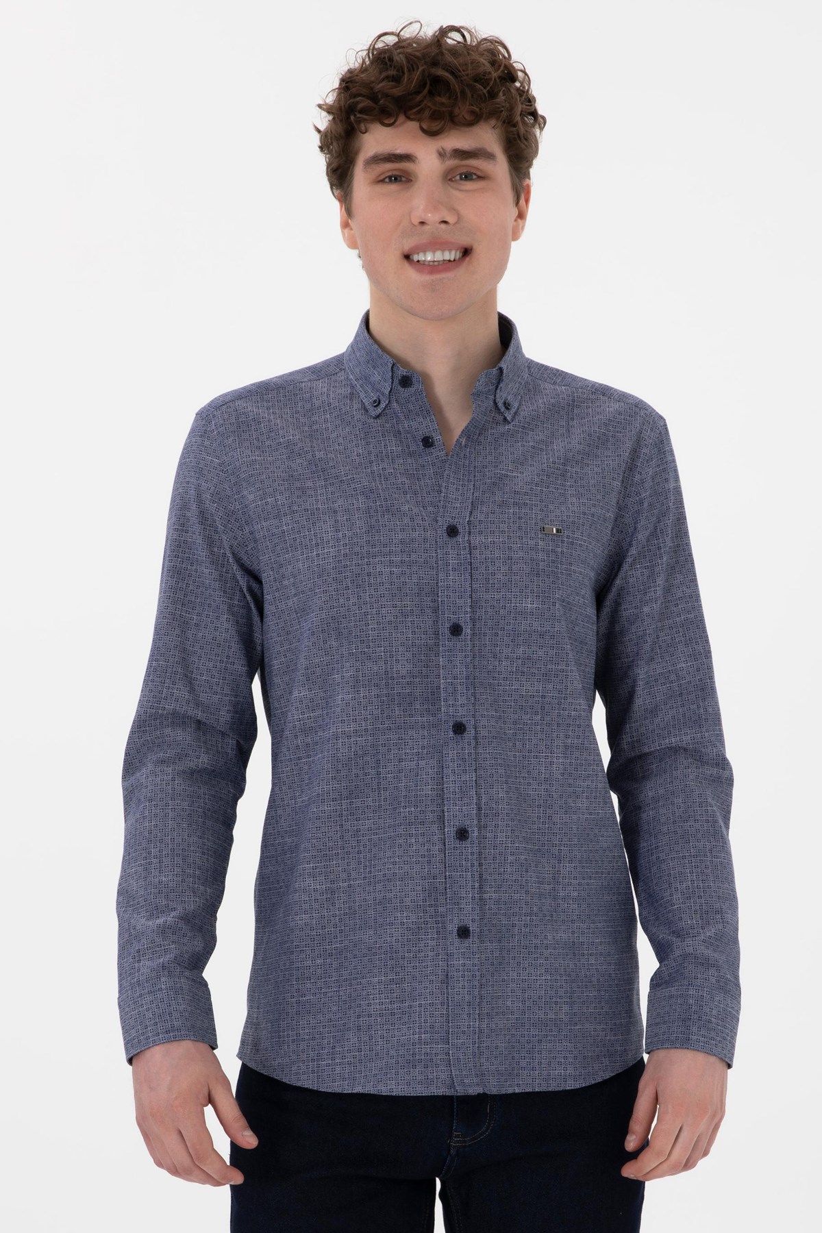 Us. Polo Assn. Erkek Gömlek 50300538-Vr033 Lacivert