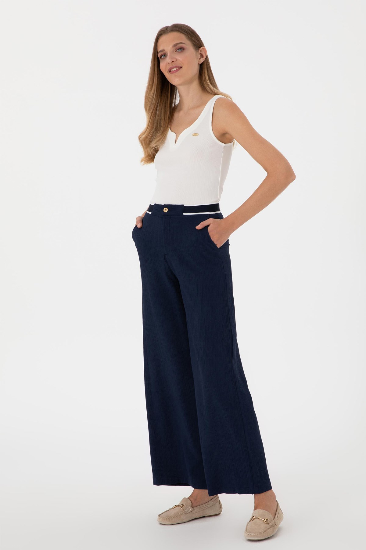 Us. Polo Assn. Kadın Pantolon 50300665-Vr033 Lacivert