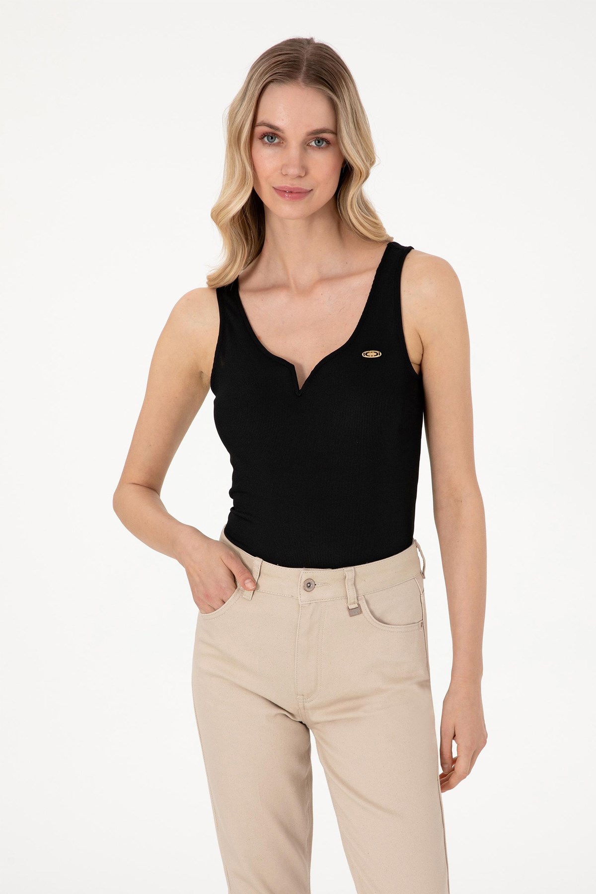 Us. Polo Assn. Kadın Tişört 50300670-Vr046 Siyah