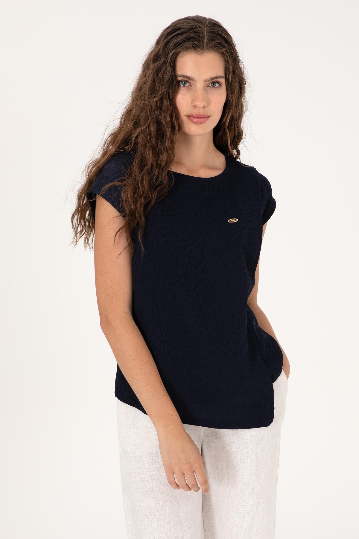 Us. Polo Assn. Kadın Tişört 50300759-Vr033 Lacivert