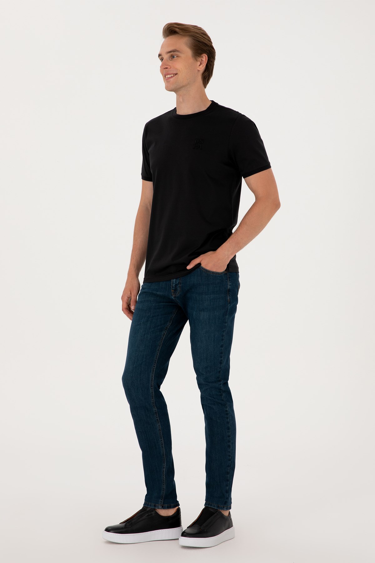 Us. Polo Assn. Erkek Tişört 50300815-Vr046 Siyah