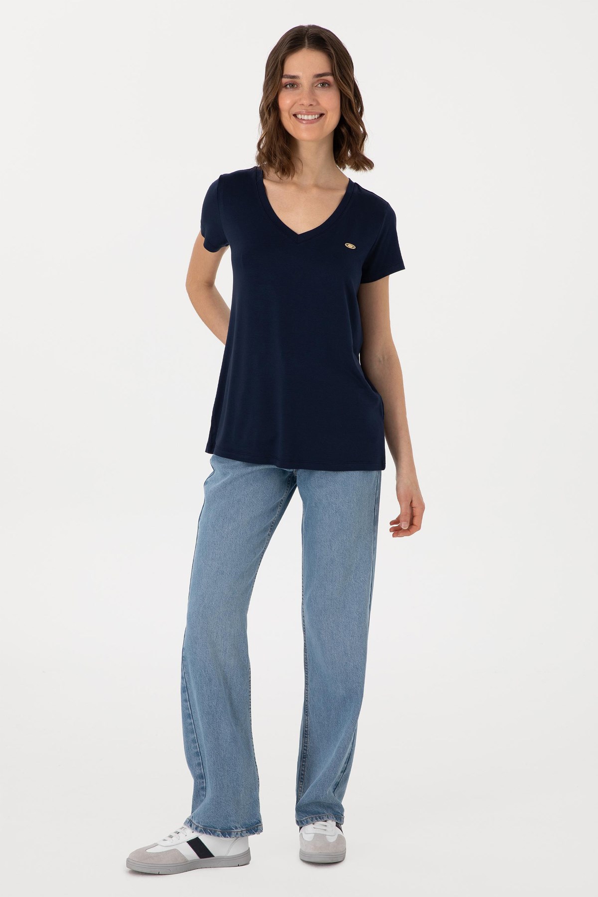 Us. Polo Assn. Kadın Tişört 50300829-Vr033 Lacivert