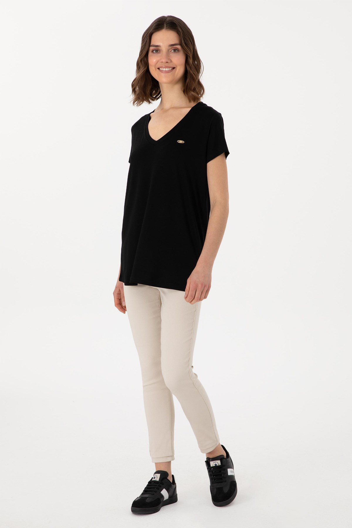 Us. Polo Assn. Kadın Tişört 50300829-Vr046 Siyah