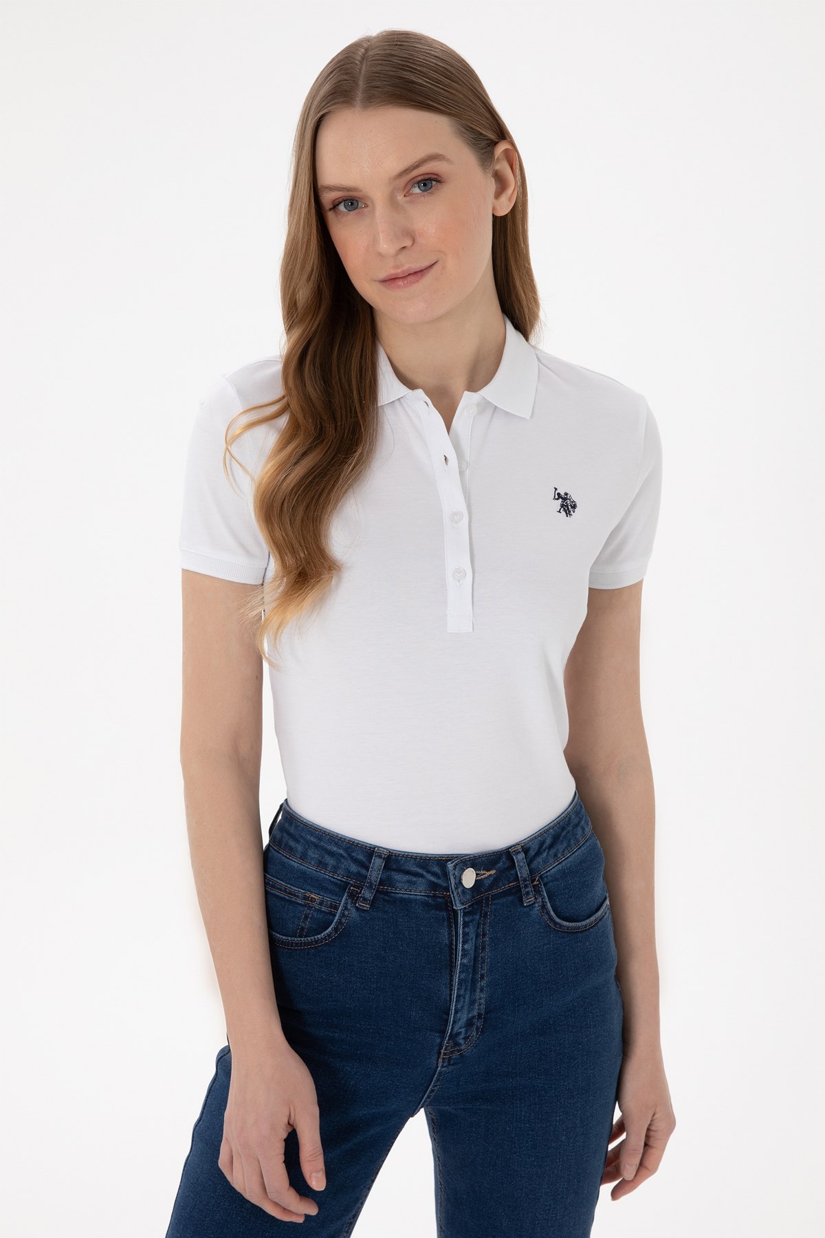 Us. Polo Assn. Kadın Tişört 50300830-Vr013 Beyaz